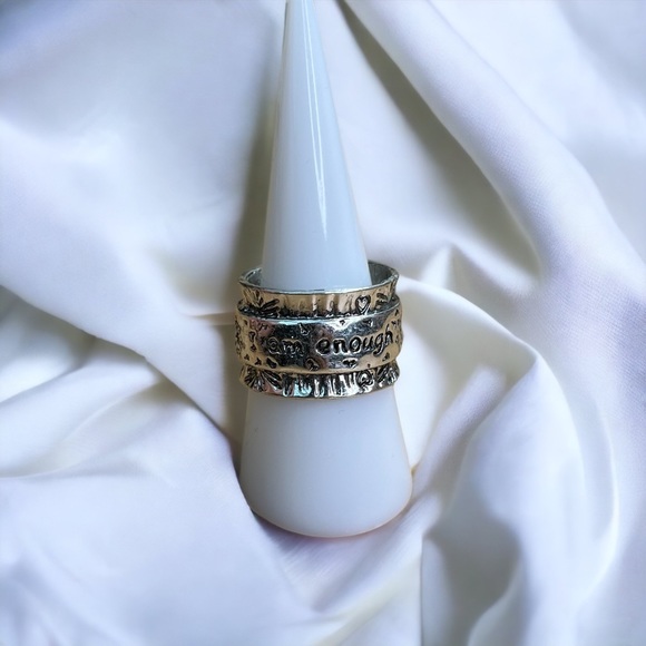 Jewelry - I Am Enough Dandelion Wish Wide Band Ring Size 9.5